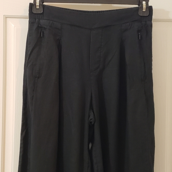 Athleta Size 8 Black Wide-Leg Pants - Picture 2 of 12